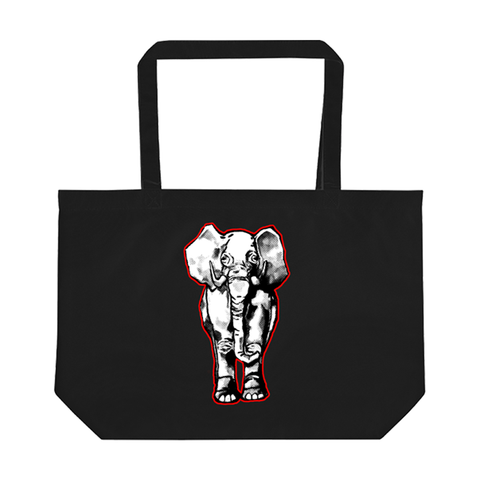 The White Stripes Elephant Tote Bag